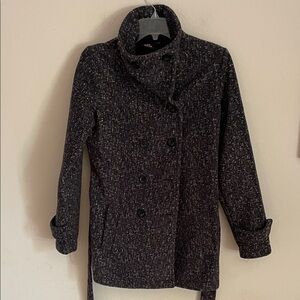 Ike Behar Double-Breasted Coat M